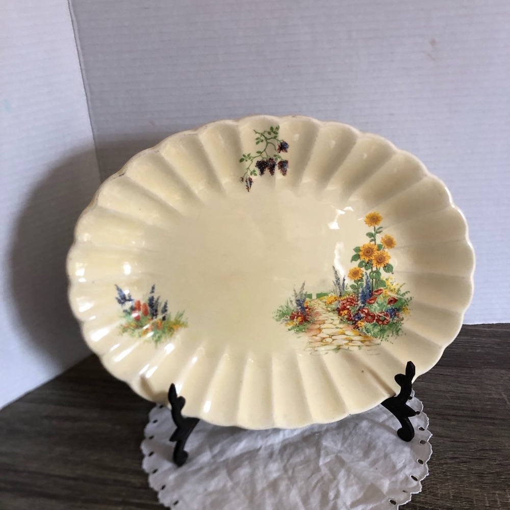 Vtg Sovereign Canada Pottery Serving Platter